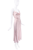 Christian Dior Pink Silk Bias Cut Slip Dress Gown