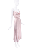 Christian Dior Pink Silk Bias Cut Slip Dress Gown