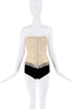 House of CB London Crème Floral Embroidered Lace Shawl Corset