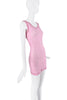 Givenchy Pink Sheer Holes Distressed Jersey Tank Dress