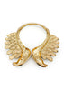 Roberto Cavalli Ivory Enamel, Gold and Crystal Flamingo Statement Neckpiece Resort2013