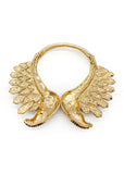 Roberto Cavalli Ivory Enamel, Gold and Crystal Flamingo Statement Neckpiece Resort2013