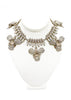 Givenchy Silver Crystal Spike Orchid Necklace