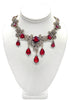Oscar de la Renta Crystal and Ruby Statement Necklace - BOUTIQUE PURCHASE PRICE