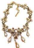 Oscar de la Renta Crystal and Ruby Statement Necklace - BOUTIQUE PURCHASE PRICE
