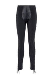 Jean Paul Gaultier x Lotta Volkova Black Corseted Satin Pants
