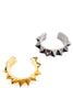 Eddie Borgo Cut-Out Pyramid Smile Cuff Bracelet Pair