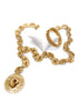 Yves Saint Laurent Gold Medallion Belt with Seashell Detail - BOUTIQUE PURCHASE PRICE
