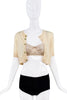 Dolce & Gabbana Tan Nude Lace Bow Bustier Bra Top