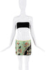 Roberto Cavalli Silk Green Pink Black Multicolor Floral Print Wrap Skirt SS2003