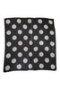 Vintage Black & White Oversized Polka Dot Scarf