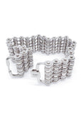 Mawi London Silver Metal Bike Chain Choker Necklace with Crystal Details
