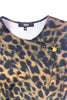 Versus by Versace Gold Medusa Safety Pin Military Leopard Top - BOUTIQUE PURCHASE PRICE