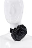 Blumarine Black Large Flower Collar Necklace Accessory