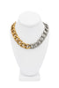 Vintage Gold & Silver Two Tone Chain Link Necklace