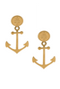 DSquared2 Gold Anchor Via Verry Milan Drop Earrings