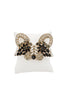 Ermano Scervino Gold Clear Black Rhinestone Crystal Raccoon Broach Accessory