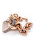 Eddie Borgo Rose Gold Oversized Padlock Chain Necklace with Pavé Diamonds