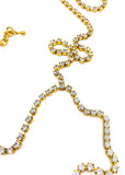 Roberto Cavalli Gold & Rhinestone Body Chain Harness Spring 2000 Runway