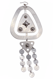Maison Margiela by John Galliano Silver Chrome Industrial Oversized Runway Earrings Fall 2017