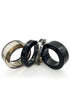 Lanvin Black and Grey Lucite Statement Bangle Collection