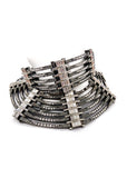 Lanvin Dedale Silver Crystal Art Deco Choker Necklace Runway Spring Summer 2013