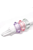 Eddie Borgo Green, Red, Pink, Purple Lucite Pastel Bracelets - Set of 5