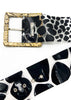 Alessandro Dell'Acqua Wide PVC Animal Print Belt