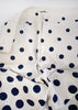 Miu Miu Cotton Bermuda Shorts with Blue Polka Dots - BOUTIQUE PURCHASE PRICE