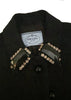 Prada Dress / Vest with Black And Crystal Collar Embellishments FW2012 - BOUTIQUE PURCHASE PRICE