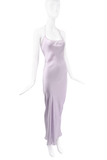 Roberto Cavalli Purple Silk Slip Dress Gown 2001