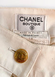 Chanel Ivory Nautical Cargo Trouser