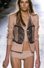 Christian Dior x Galliano Beige Black Lace Print Blazer Spring 2006