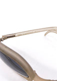 Ted Lapidus Lucite and Gold Oversized Frame Sunglasses