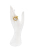 Vintage Gold Crystal Rhinestone Cluster Cocktail Ring