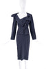 Vivienne Westwood Navy Blue Pinstripe Blazer & Skirt Set Worn by Carrie Bradshaw Drunk At Vogue