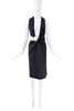 Anthony Vaccarello Black Cut Out Gold Ring Midi Dress
