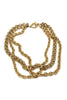 Givenchy Gold Triple Multi Chain Type Necklace
