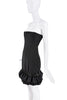 DSquared Black Ruffle Sequin Corset Bustier Dress
