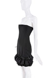 DSquared Black Ruffle Sequin Corset Bustier Dress