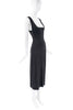Vivienne Westwood Black Low Square Neck Midi Dress