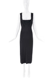 Vivienne Westwood Black Low Square Neck Midi Dress