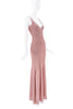 Missoni Pink Lurex Sparkle Bodycon Dress Gown