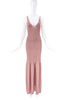 Missoni Pink Lurex Sparkle Bodycon Dress Gown