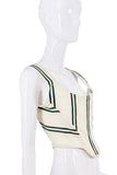 Vivienne Westwood White Green Striped Corset Top Runway SS94