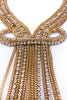 Vintage Diamond and Gold Chain "Showgirl" Necklace