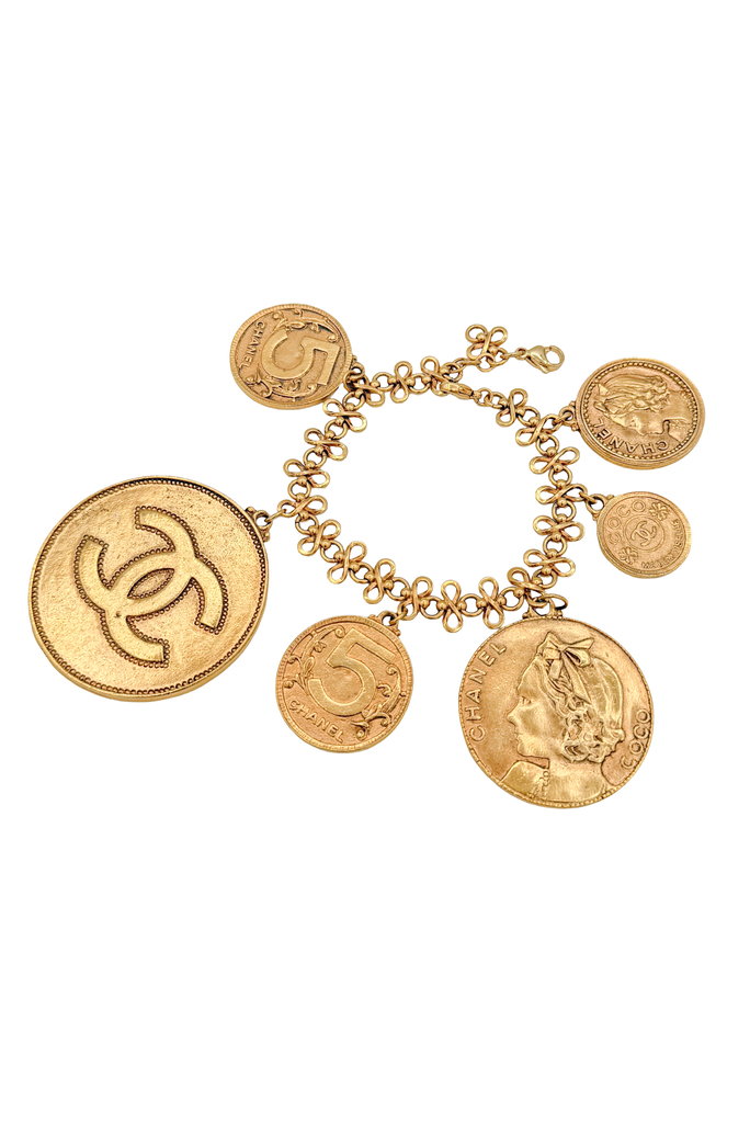 Chanel Gold Coin Logo Bracelet Spring Summer 2003