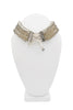 Christian Dior x Galliano Silver Beaded Corseted Ribbon Choker Necklace