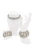 Alexander McQueen Silver Crystal Rhinestone Collar Necklace