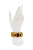 Vintage Gold Black Bee Cameo Semi Precious Stones Embellished Bangle Bracelet